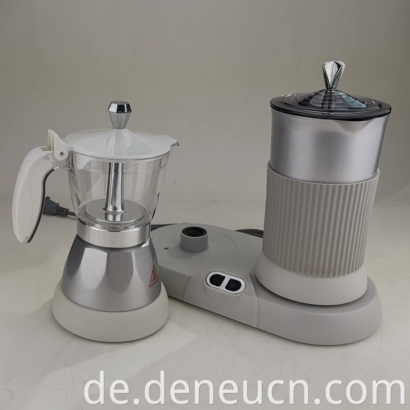 Neues Design Buntes Espresso -Kaffeemaschine und Milchschaum Cappuccinoset Kaffeemaschine 4 Tassen & 8 Cups